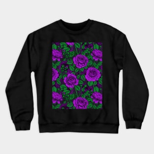 Purple roses Crewneck Sweatshirt